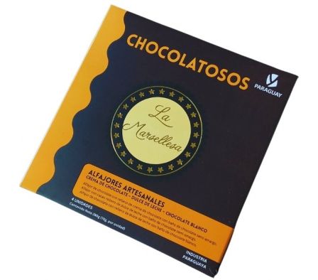 ALFAJOR LA MARSELLESA CHOCOLATOSOS CAJA 4UN 280GR