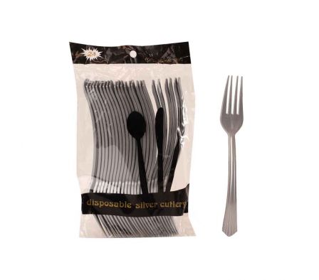 TENEDOR 17CM COLORES SURTIDOS PLASTICO 24PCS/BAG