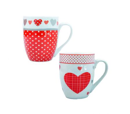 TAZA C/CORAZON 350ML CERAMICA E/CAJA REF 8105-003