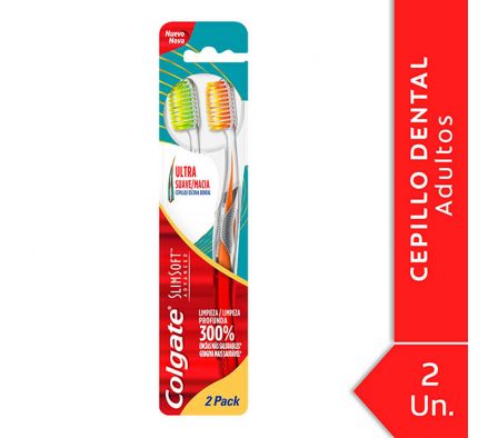 CEPILLO DENTAL COLGATE SLIM SOFT ADVANCE 2 PACK