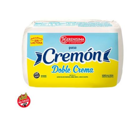 LA SERENISIMA QUESO DOBLE CREMON TROZADO X KG