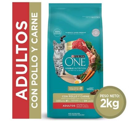 ALIM.P/GATO ONE CARNE 2 KLS 