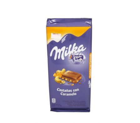 CHOCOLATE MILKA CASTAÑAS C/CARAMELO TABLETA 155GR