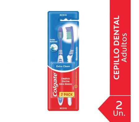 CEPILLO DENTAL COLGATE EXTRA CLEAN 2X1