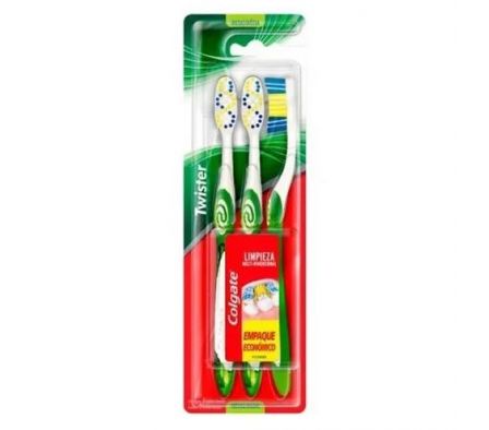 CEPILLO DENTAL COLGATE TWISTER PACK 3x2