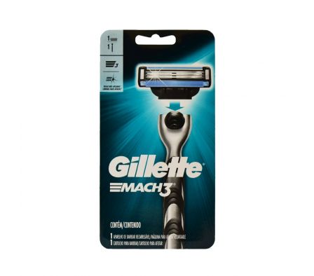 MAQUINA DE AFEITAR GILLETTE MACH 3 NEGRO