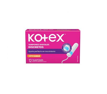 TAMPONES KOTEX  EVOLUTION SUPER 12 UNI