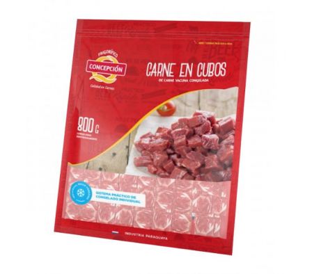 CARNE EN CUBOS IQF 800 GR CONCEPCION