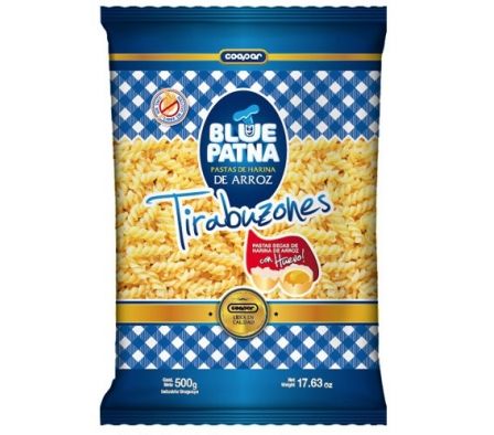FIDEO DE ARROZ BLUE PATNA TIRABUZONES 500GR