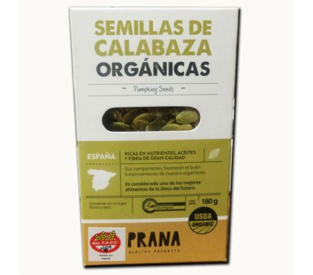 SEMILLAS DE CALABAZA ORGANICA 180 GR PRANA