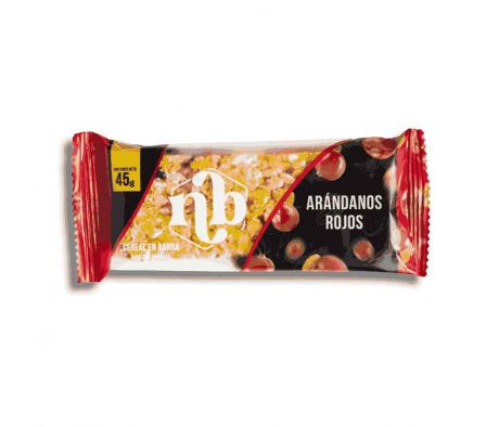 BARRA DE CEREAL NATURAL BARS COCO R ARANDANOS 45GR