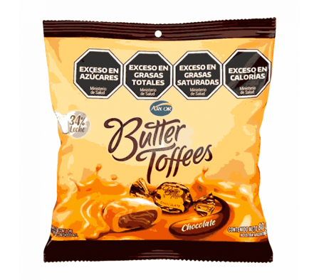 CARAMELOS BUTTER TOFFEES CHOCOLATE 80GR
