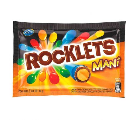 ROCKLETS CHOCOLATE C/ MANI 40 GR *18..