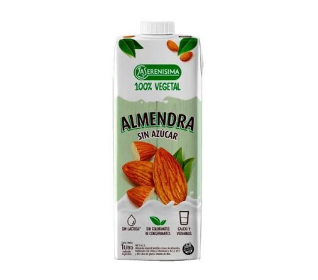 BEBIDA VEGETAL LA SERENISIMA ALMENDRAS S/AZUCAR 1L
