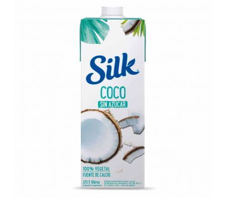 BEBIDA LACTEA SILK VEGETAL BASE COCO SIN AZÚCAR 1L