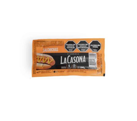 SALCHICHA LA CASONA VIENA 190 GR
