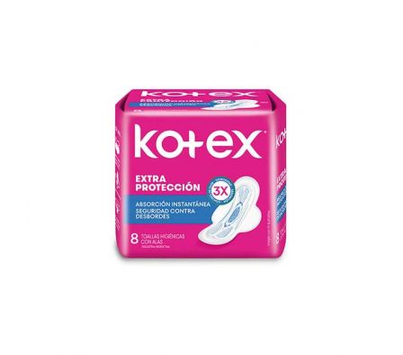 TOALLA HIGIENICA KOTEX NORMAL C/ALAS X8UN