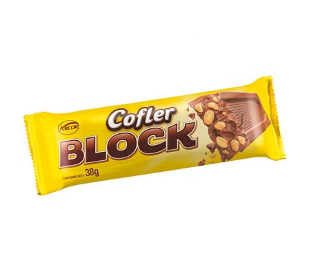 COFLER CHOC.C/MANI BLOCK 38GR