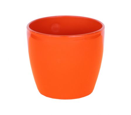 MACETA PREMIUN REDONDA N°8 NARANJA
