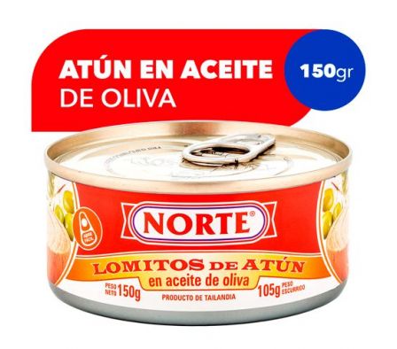 NORTE ATUN EN ACEITE DE OLIVA 150GR *48