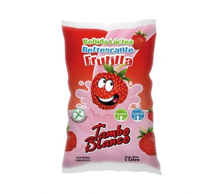 TAMBO BLANCO BEBIDA LACTEA FRUTILLA SCHT 1 LT.