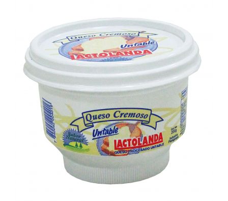 QUESO LACTOLANDA CREMOSO UNTABLE POTE 200GR. 