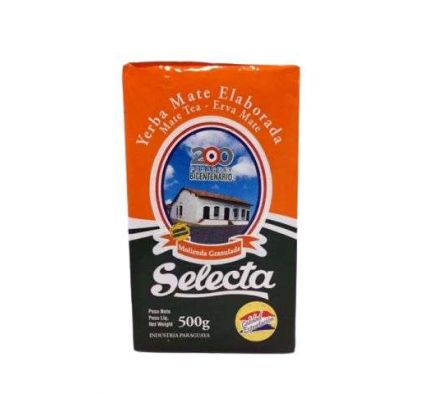  YERBA MATE SELECTA  PAQUETE PLASTICO 500 GR *