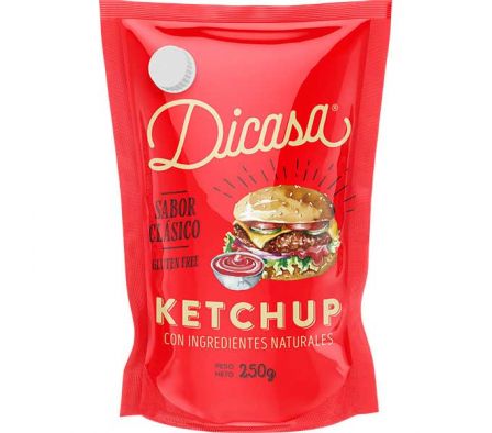 KETCHUP DICASA SABOR CLASICA SIN GLUTEN 250GR
