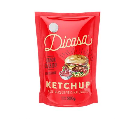 KETCHUP DICASA SABOR CLASICA SIN GLUTEN 500GR