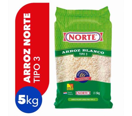 ARROZ NORTE TIPO III 5KG