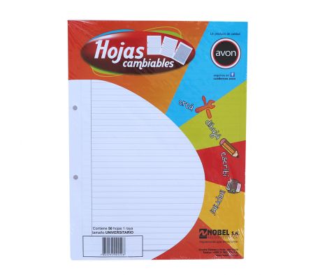 HOJA AVON REPUESTO UNIV.1 RAYA X50 UNDS