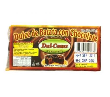 BATATA DUL-CESAR CON CHOCOLATE 200GR