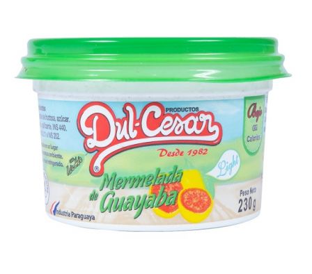 MERMELADA DUL-CESAR DE GUAYABA LIGTH 100% 230GR