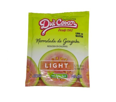 MERMELADA DUL-CESAR DE GUAYABA LIGTH SACHET 250gr