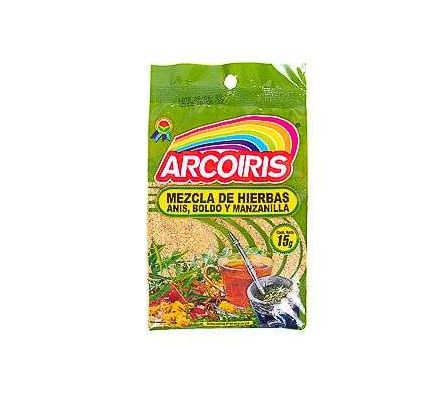 ARCOIRIS MEZCL. DE HIERBAS ANIS,BOLD,MAN)PQ.15g 20