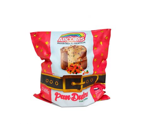 PAN DULCE ARCO IRIS TRADICIONAL CON FRUTAS 400GR