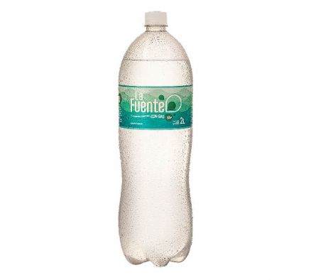 AGUA MINERAL LA FUENTE 2LTS C/GAS 