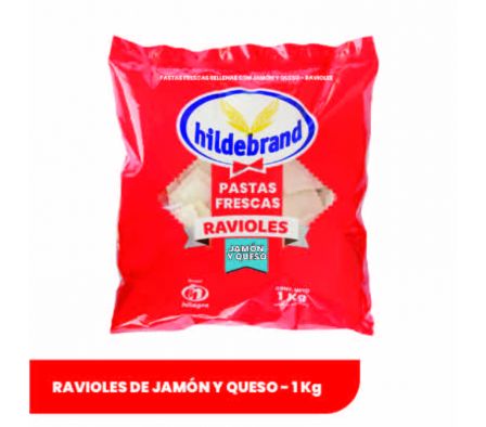 RAVIOLES HILDEBRAND RELLENAS CON JAMON Y QUESO 1K