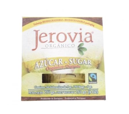 SOBRES DE AZÚCAR ORGÁNICO JEROVIA CAJA X 100