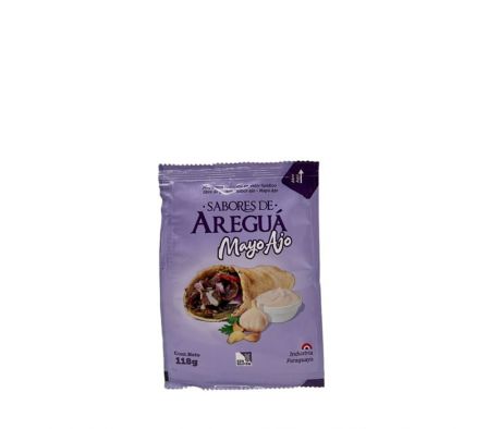 MAYONESA CON AJO SABORES DE AREGUA SACHET 118G