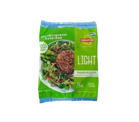 HAMBURGUESA CONCEPCION LIGHT INDIVIDUAL 20 UNI