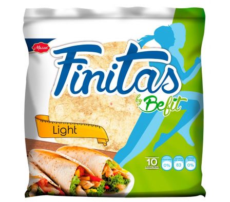 TORTILLAS BE FIT FINITAS LIGHT 370GR 10UNI