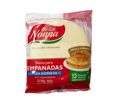 DISCOS PARA EMPANADAS DE LA NONNA SEMIHOJALDRADA M
