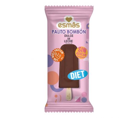 HELADO PALETA ESMAS BOMBON DULCE DE LECHE DIET 65G