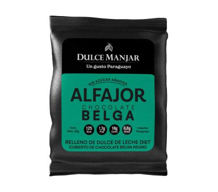 ALFAJOR DULCE MANJAR BELGA DULCE DE LECHE 32G