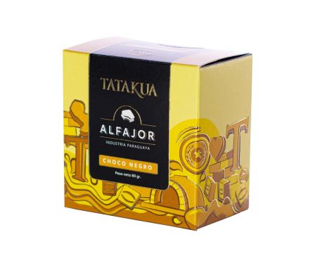 MEGA ALFAJOR TATAKUA CHOCO NEGRO 80GR