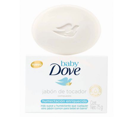 JABON TOCADOR DOVE BABY HIDRAT ENRIQ. X 75 GRS