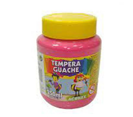 TEMPERA ACRILEX GUACHE ROSA 250ML