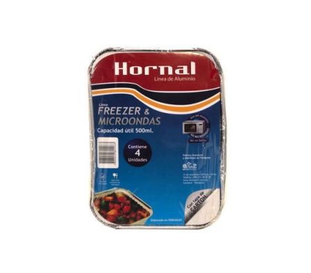 BANDEJA ALUMINIO HORMAL P/FREZER120X160 MM X4