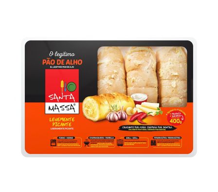 PAN DE AJO PICANTE  400GR SANTA MASSA 